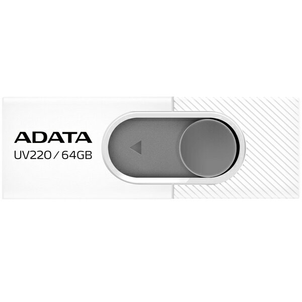 A-DATA Technology AUV220-64G-RWHGY USB Flash Drive 64GB USB2.0 UV220 WH【在庫目安:お取り寄せ】| パソコン周辺機器 USBメモリー U..