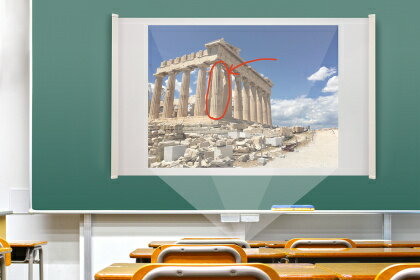 【送料無料】ガイアエデュケーション M2-60V M-screen（マグネットスクリーン） 60型【在庫目安:お取り..