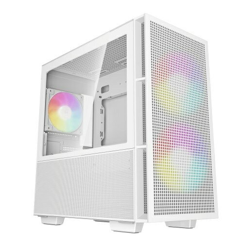 【送料無料】Deepcool R-CH360-WHAPE3-G-1 CH360 WH/ 高エアフローMicroATXケース/ ホワイトモデル/ ARGBファン3基標準搭載/ 360mmラジエーター対応/ 強化ガラスとメッシュのハイブリッド左サイドパネル【在庫目安:お取り寄せ】