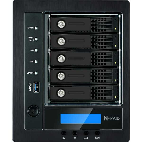 【送料無料】ヤノ販売 NR5820M-10TS/3E N-RAID 5820M 10.0TB スペアドライブ付属3年保証【在庫目安:お取り寄せ】| NAS RAID レイド