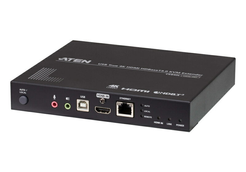 【送料無料】ATEN CE840 USB HDMI HDBaseT 3.0 KVM エクステンダー (True 4K@100m)【在庫目安:お取り寄せ】| パソコン周辺機器 複合エクステンダー エクステンダー PC パソコン