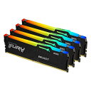 yzLOXg KF552C40BBAK4-128 128GB DDR5 5200MT/ s CL40 DIMM (Kit of 4) FURY Beast RGB XMPy݌ɖڈ:񂹁z