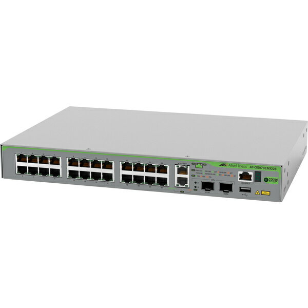 【送料無料】アライドテレシス 4659R AT-GS970EMX/ 28 レイヤー3スイッチ【在庫目安:お取り寄せ】| パソコン周辺機器 スイッチングハブ L3スイッチ レイヤー3スイッチ スイッチ ハブ L3 ネットワーク PC パソコン