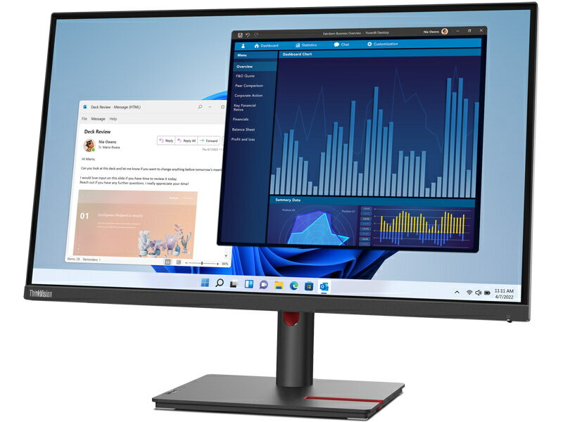 【送料無料】レノボ・ジャパン 63A9GAR1JP ThinkVision T27p-30 （27型/ 3840×2160/ DisplayPort x1、HDMI x1、USB Type-C x1/ 黒/ スピーカーなし）【在庫目安:僅少】