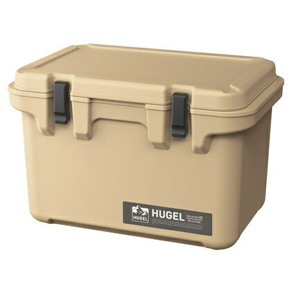 【送料無料】アイリスオーヤマ TC-40(BE) HUGEL クーラーボックス 40L ベージュ【在庫目安:お取り寄せ】