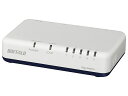 【在庫目安:あり】【送料無料】バッファロー LSW6-GT-5EP/WH Giga 5ポート スイッチングハブ 電源外付け プラスチック筐体 マグネット付 ホワイト