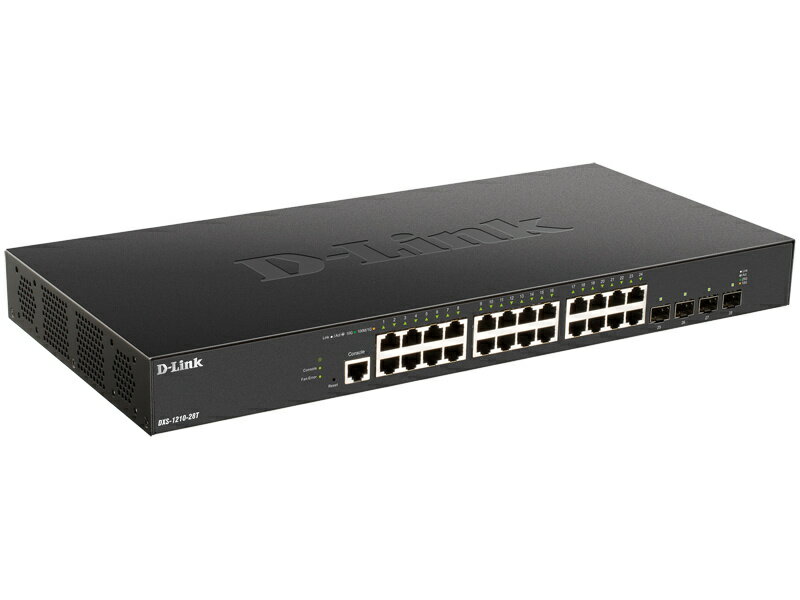 【送料無料】D-Link DXS-1210-28T/A1 DXS-1210-28T 10ギガビットL2 スマートマネージドスイッチ、10G BASE-Tポート×24、25G SFP28スロット×4、リミテッドライフタイム保証対象【在庫目安:お取り寄せ】
