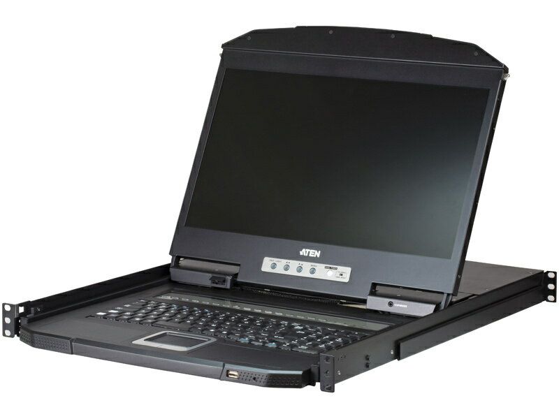 【送料無料】ATEN CL3116NXJJL PS/ 2-USB対応 16ポートVGA シングルスライド ワイドスクリーンLCD KVMドロワー【在庫目安:お取り寄せ】