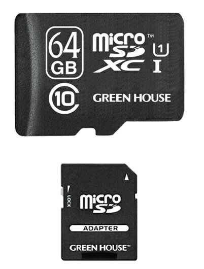 microSDXCカード(アダプタ付) 64GB UHS-I クラス10 ●「UHS-I」対応、高速転送のmicroSDXCカード●microSDXCカード対応の携帯電話・スマートフォンに対応●JIS防水保護等級7に適合した完全防水設計●安心の3年間保証●SDメモリーカード変換アダプタ付属●メモ書きしてハードケースに貼れるINDEXシール付き●持ち運びに便利なハードケース付●高度な著作権保護機能SDMI(Secure Digital Music Initiative)規格に準拠●鉛等の含有量を抑えた環境にやさしい、RoHS指令対応●環境に配慮した「紙資源節約」エコパッケージ採用