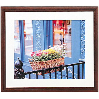 【送料無料】浅沼商会 405112 FUJICOLOR 木製額縁 YM-3 全紙 ブラウン【在庫目安:お取り寄せ】