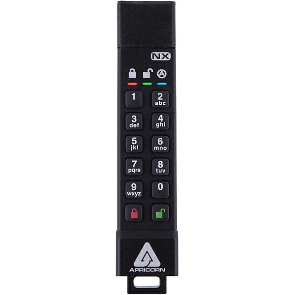 【送料無料】Apricorn ASK3-NX-128GB Aegis Secure Key 3NX - USB3.0 Flash Drive 128GB【在庫目安:お取り寄せ】
