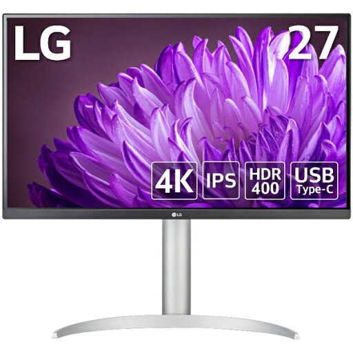 【送料無料】LG電子 27BP85UN-W 液晶ディスプレイ 27型/ 3840×2160/ HDMI×2、DisplayPort、USB Type-C/ ホワイト/ スピーカー:あり【在庫目安:お取り寄せ】 【送料無料】LG電子 27BP85UN-W 液晶ディスプレイ 27型/ 3840×2160/ HDMI×2、DisplayPort、USB Type-C/ ホワイト/ スピーカー:あり【在庫目安:お取り寄せ】