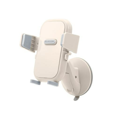 【送料無料】ELECOM HA-STSC01IV スマホスタンド/ キッチン向け/ 吸盤式/ 壁付キッチン向け/ アイボリー【在庫目安:お取り寄せ】