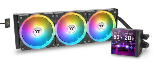 【送料無料】Thermaltake CL-W432-PL12SW-A MAGFloe 360 Ultra Black All-In-One Liquid Cooler System【在庫目安:お取り寄せ】