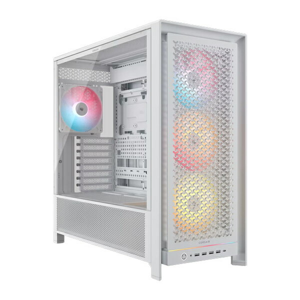 【送料無料】コルセア(メモリ) CC-9011310-WW ミドルタワー型PCケース FRAME 5000D RS ARGB Mid-Tower White【在庫目安:お取り寄せ】