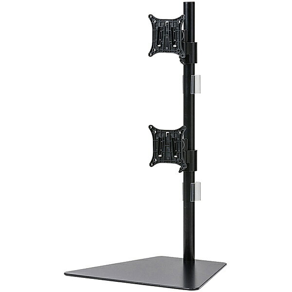 【送料無料】サンワサプライ CR-LA1506BK 液晶モニタスタンド（上下2面）【在庫目安:お取り寄せ】| オフィス オフィス家具