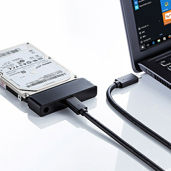 【送料無料】サンワサプライ USB-CVIDE7 SATA-USB3.1 Gen2変換ケーブル【在庫目安:お取り寄せ】 1