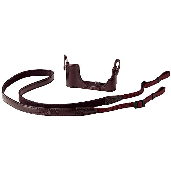 【送料無料】Panasonic DMW-BCSK8-T ボディケース・ストラップキット （ブラウン）【在庫目安:お取り寄せ】| カメラ カバー ケース ポーチ 収納 カメラ ビデオカメラ