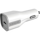 【送料無料】GOPPA E10270A1CWHT 27W USB PD認証 Type-C カーチャージャー 90cmケーブルセット ホワイト【在庫目安:お取り寄...