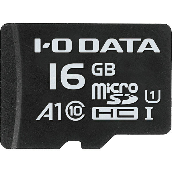 【送料無料】IODATA MSDA1-16G Application Performance Class 1/ UHS-I スピードクラス1対応 microSDカード 16GB【在庫目安:お取り寄せ】