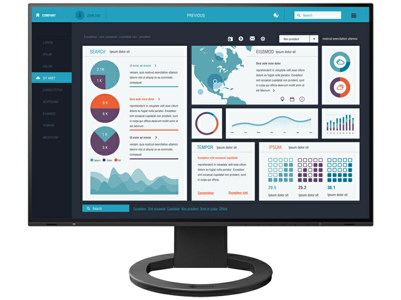 【送料無料】EIZO EV2495-BK 液晶ディスプレイ 24.1型/ 1920×1200/ HDMI、DisplayPort、USB Type-C/ ブラック/ スピーカー：あり【在庫目安:僅少】