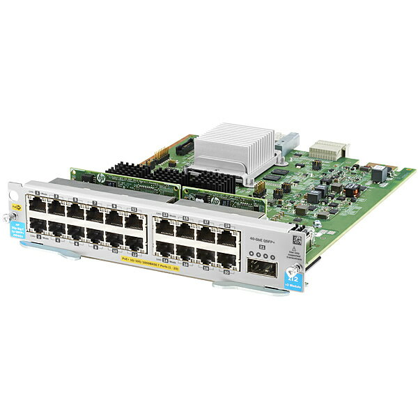 【送料無料】J9992A HPE Aruba 20port PoE+ /1port 40GbE QSFP+ v3 zl2 Module【在庫目安:お取り寄せ】