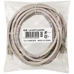 ELECOM LD-GPT/LG5/RS RoHS指令準拠LANケーブル/ CAT6/ 爪折れ防止/ 5m/ ライトグレー/ 簡易パッケージ仕様【在庫目安:お取り寄せ】