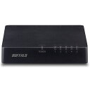 【在庫目安:あり】バッファロー LSW4-TX-5EP/BKD 10/ 100Mbps対応 スイッチングHub プラスチック筐体/ 電源外付けモデル 5ポート ブラック