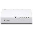 【在庫目安:あり】バッファロー LSW4-TX-5EP/WHD 10/ 100Mbps対応 スイッチングHub プラスチック筐体/ 電源外付けモデル 5ポート ホワイト