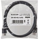 y݌ɖڈ:zELECOM DH-HD14EL15/RS RoHSwߏHDMIP[u/ C[TlbgΉ/ 1.5m/ ubN/ ȈՃpbP[W