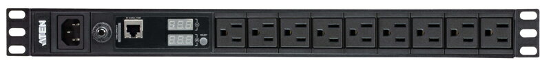 【送料無料】ATEN PE1109A ラック用電源タップ（1U/ 100V/ 15A/ NEMAタイプ 9ポート/ 計測機能対応）【在庫目安:お取り寄せ】| オフィス オフィス家具 サーバーラック用コンセント コンセント サーバーラック サーバー ラック