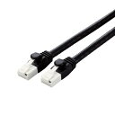 ELECOM LD-GPAT/BK2/RS LANケーブル/ CAT6A対応/ EU RoHS指令準拠/ 爪折れ防止/ 簡易パッケージ仕様/ 2.0m/ ブラック【在庫目安:お取り寄せ】