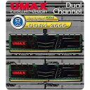 【送料無料】UMAX UM-DDR4D-2666-8GBHS デスクトップPC用メモリー UDIMM DDR4-2666 8GB(4GB×2) H/ S【在庫目安:お取り寄せ】(2)