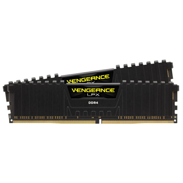 DDR4 2666MHz 32GBx2 DIMM Unbuffered 16-18-18-35 XMP 2.0 Vengeance LPX black 1.2V 詳細スペック メモリタイプDDR42666MHzDIMM 容量65536MB 容量内容32GBx2