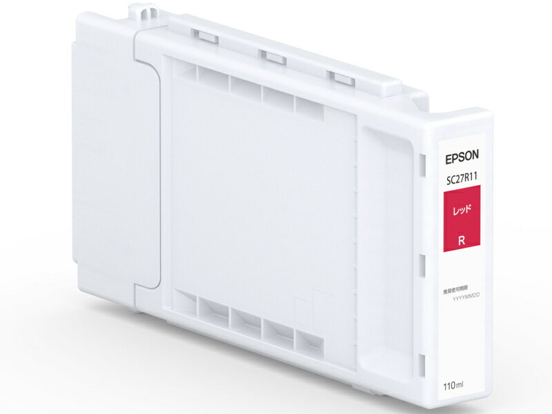 【送料無料】EPSON SC27R11 SureColor用 インクカートリッジ/ レッド（110ml）【在庫目安:お取り寄せ】