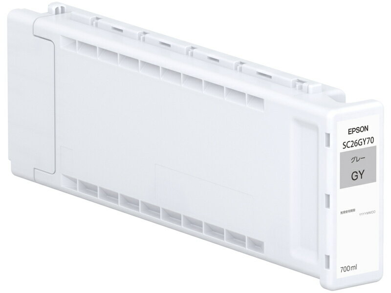 【送料無料】EPSON SC26GY70 SureColor用 インクカートリッジ/ グレー(700ml)【在庫目安:お取り寄せ】| 消耗品 インク インクカートリッジ インクタンク 純正 インクジェット プリンタ 交換 新品 グレー