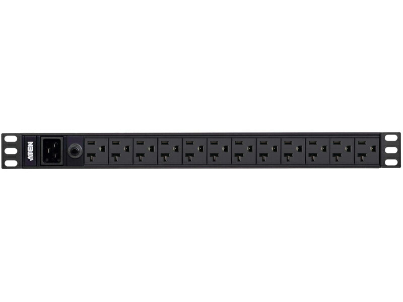 【送料無料】ATEN PE0212A 12ポート ベーシックPDU（15A対応・省スペースタイプ）【在庫目安:お取り寄せ】| オフィス オフィス家具 サーバーラック用コンセント コンセント サーバーラック サーバー ラック