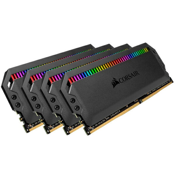 【送料無料】コルセア(メモリ) CMT32GX4M4C3200C16 DOMINATOR PLATINUM RGB 8GBx4 DDR4 3200 (PC4-25600) C16 1.35V Desktop Memory - Black【在庫目安:お取り寄せ】