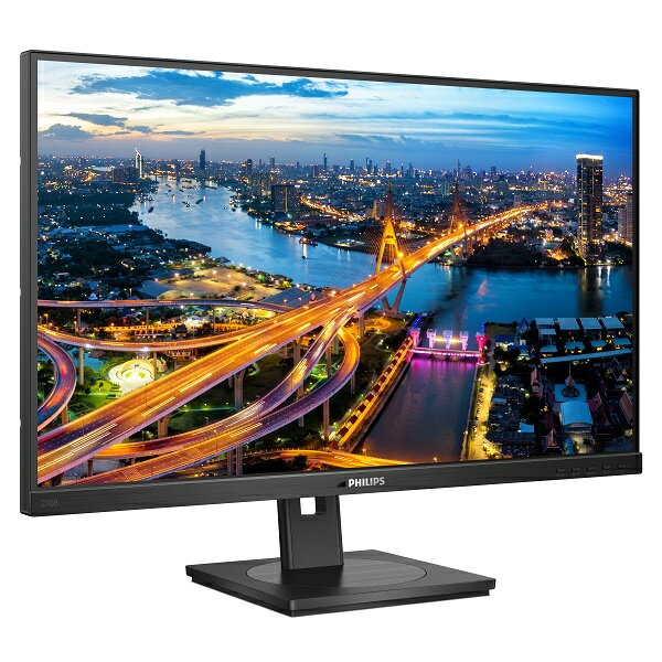【送料無料】PHILIPS 276B1/11 液晶ディスプレイ 27型/ 2560×1440/ USB-C、DisplayPort、HDMI/ ブラック/ スピーカー：あり/ 5年間フル保証/ 省資源化パッケージ/ 昇降スタンド/ 給電(PD)90W【在庫目安:お取り寄せ】