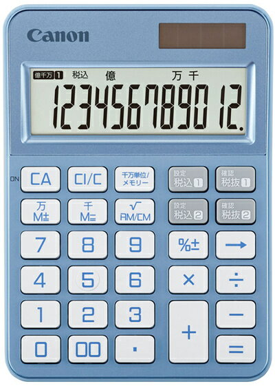 Canon 6511C002 電卓 KS-126WUV-BG JPN SOB【在庫目安:お取り寄せ】| 事務機 電卓 計算機 電子卓上計算機 小型 演算 計算 税計算 消費税 税