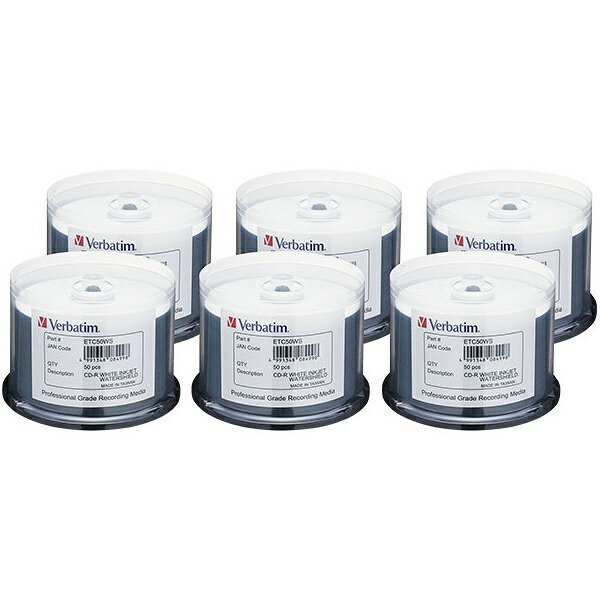 【送料無料】EPSON ETC50WS Verbatim Japan社製 CD-R/ 700MB/ 48倍速/ 光沢ホワイトワイドタイプ/ 300枚入り【在庫目安:お取り寄せ】