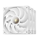 【送料無料】Deepcool R-FT12-WHWPN3-G FT12 WH 3 IN 1/ 120mmケースファン/ 3個入パック/ ホワイト/ 高い静音性と耐久性/ 3相10極12スロットFOCクローズドループ制御モーター/ 強化コンポジット素材【在庫目安:お取り寄せ】(2)