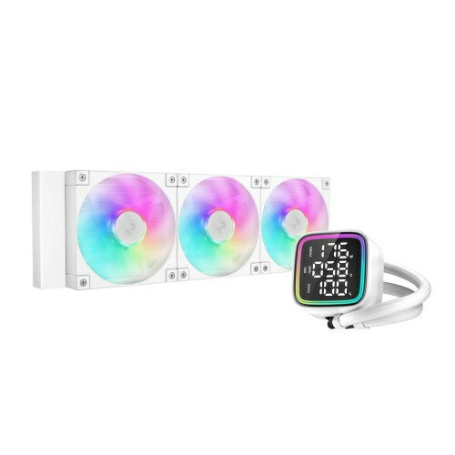 【送料無料】Deepcool R-LD360-WHDMMN-G-1 LD360 WH/ 360mm水冷CPUクーラー/ ホワイト/ CPU動作のモニタリング可能なディスプレイ搭載/ 「FD12 ARGB WH」ファン/ Intel LGA1851/ 1700/ 1200/ 1151/ 1150/ 1155/ AMD AM5/ AM4対応