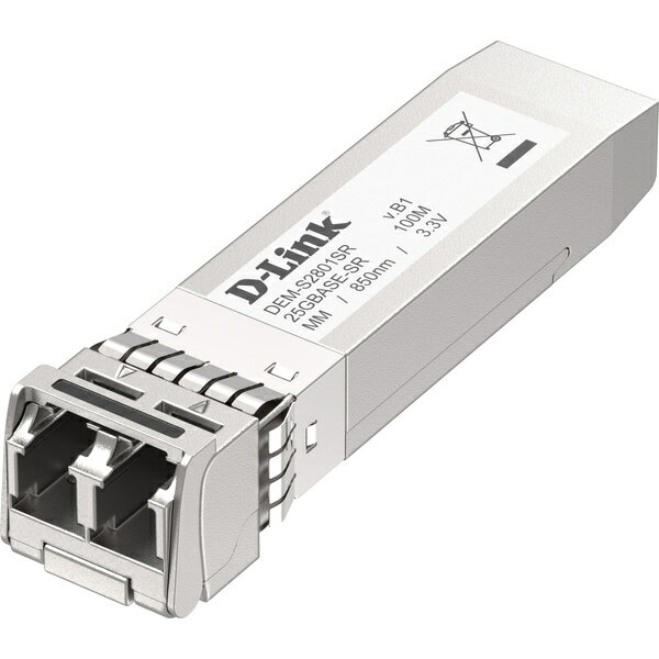 【送料無料】D-Link DEM-S2801SR/B1 SFP28モジュール、25G BASE-SR (コネクタ:LC) 2芯マルチモード、伝送距離 最長100m、1年保証【在庫目安:お取り寄せ】