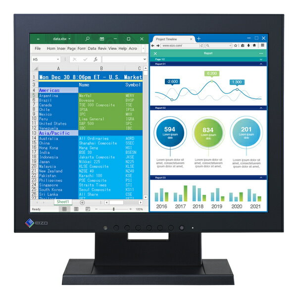 【送料無料】EIZO S1504-TBK 液晶ディスプレイ 15型/ 1024×768/ DVI、D