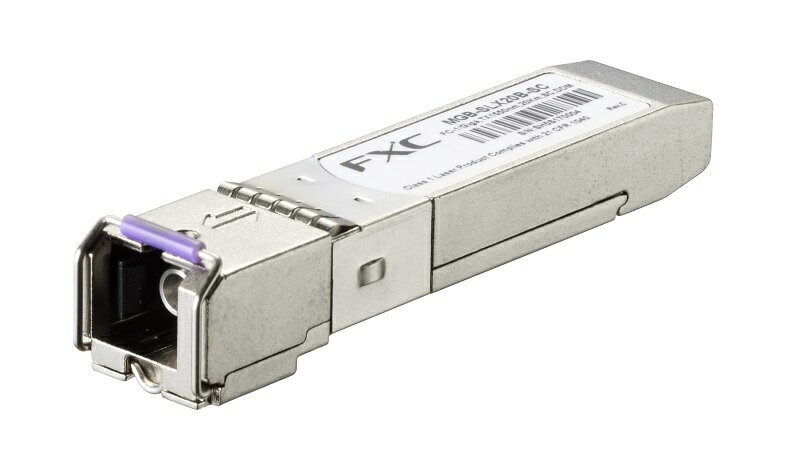 【送料無料】FXC MGB-SLX20B-SC-ASB5 1000BASE-LX SMF SC 1芯(20km/ TX1550nm) SFP モジュール + 同製品SB5バンドル【在庫目安:お取り寄せ】| パソコン周辺機器