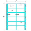 東洋印刷 MM8G タックフォームラベル 8インチ×11インチ 12面付(1ケース500折)| ラベル シール シート シール印刷 プリンタ 自作