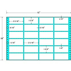 【送料無料】東洋印刷 M15D タックフォームラベル 15インチ×10インチ 24面付(1ケース500折)【在庫目安:お取り寄せ】| ラベル シール シート シール印刷 プリンタ 自作