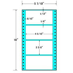 【送料無料】東洋印刷 MM5Y タックフォームラベル 5 7/ 10インチ×10インチ 4面付(1ケース1000折)【在庫目安:お取り寄せ】| ラベル シール シート シール印刷 プリンタ 自作