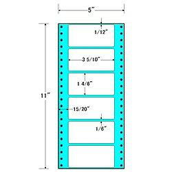 東洋印刷 MM5E タックフォームラベル 5インチ×11インチ 6面付(1ケース1000折)| ラベル シール シート シール印刷 プリンタ 自作